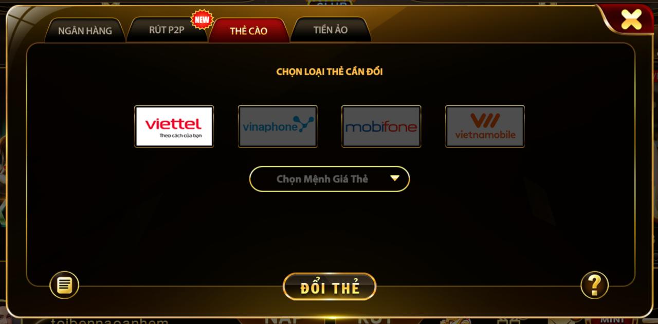 rút thẻ cào hitclub